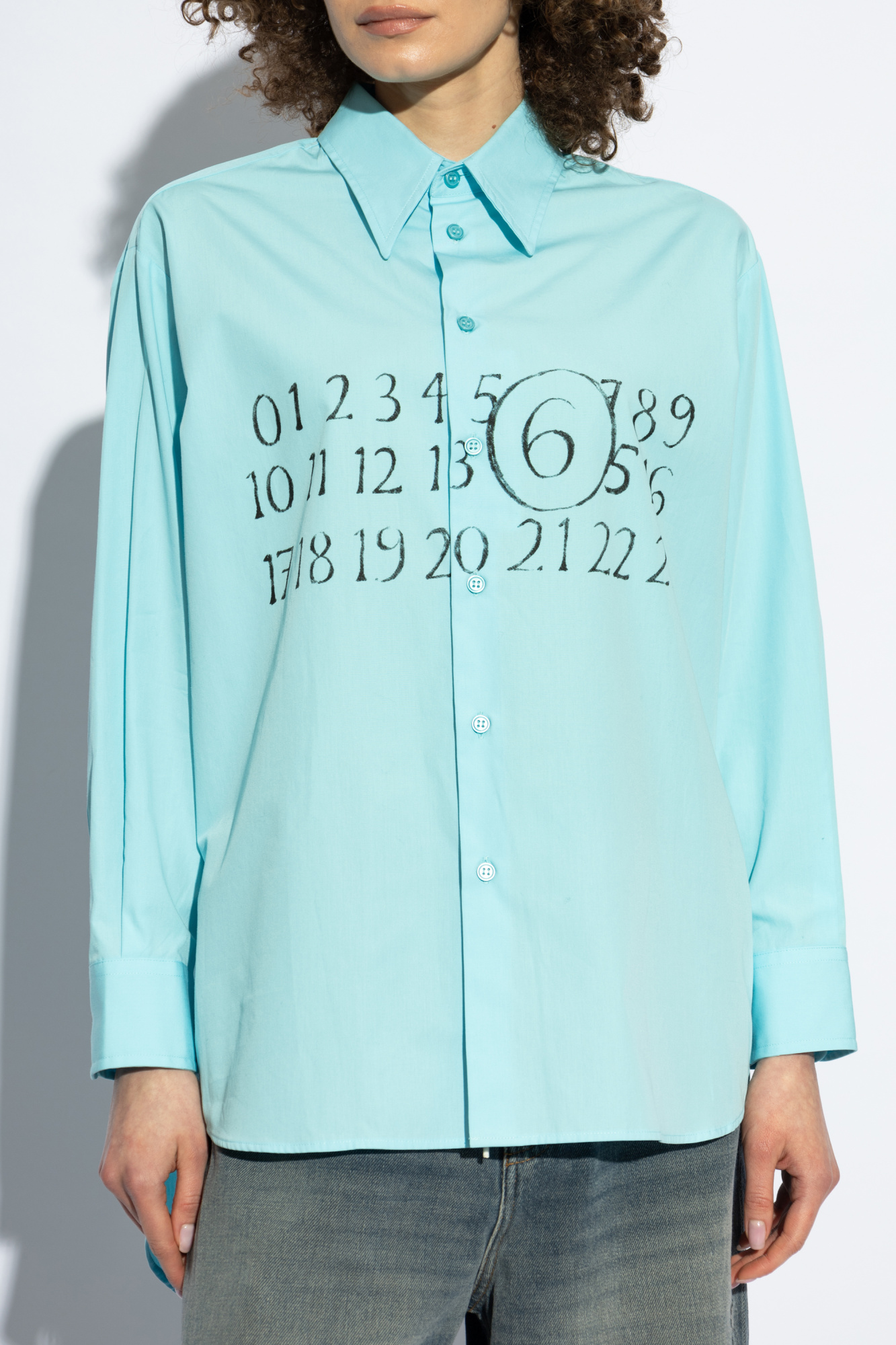 MM6 Maison Margiela Shirt with printed logo | Women's